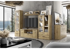 Stolik pod telewizor DORSI 2D1S/180, dąb Navarra