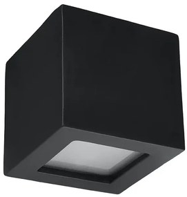Czarny ceramiczny kinkiet sześcian - EX713 C7-F15