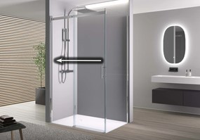 Kabina prysznicowa narożna DX806A FLEX drzwi przesuwne
