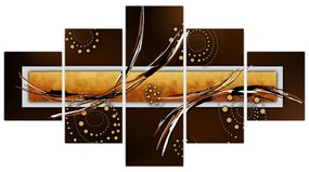 Obraz abstrakcji - Motyle (125x70 cm)