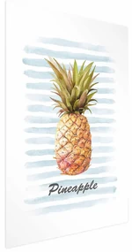 Plakat Ananas i paski 21x30cm bez ramy z marginesem ARTGEIST B