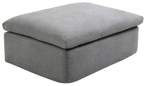 Pufa  z szarej tkaniny CORTOLINE