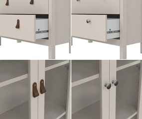 Dwudrzwiowa witryna z szufladami Madrid, kaszmir mat