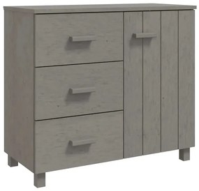 Jasnoszara komoda drewniana w stylu rustykalnym G3-G63