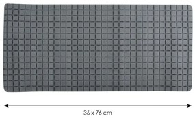 Spirella Antypoślizgowa mata do wanny QUADROPremium, szara, 36 x 76 cm