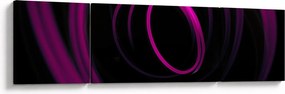 Obraz - fioletowe kresek (170x50 cm)