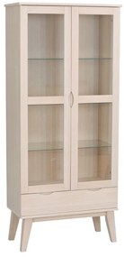 Naturalna witryna z litego drewna dębowego 82x185 cm Filippa – Rowico