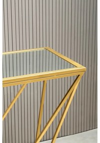 Konsola w kolorze złota ze szklanym blatem 40x120 cm Farran – Premier Housewares