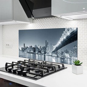 Szkło do Kuchni na Ścianę Panorama Nowoczesnego Mostu