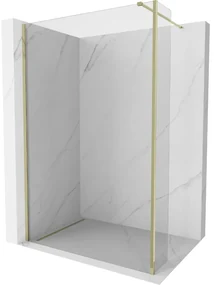 Mexen Kioto ścianka prysznicowa Walk-in 95 x 40 cm, transparent, złota - 800-095-212-50-00-040