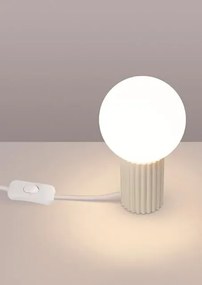 Beżowa jasna lampa stołowa C4-D28
