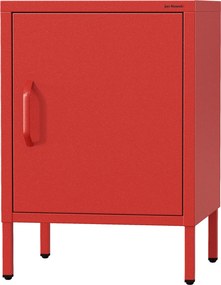 Metalowa szafka nocna Modern Mia czerwona