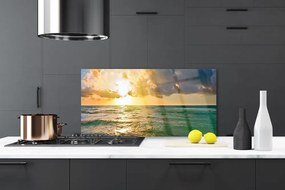 Panel Szklany Wieczorny Horyzont nad Wodą