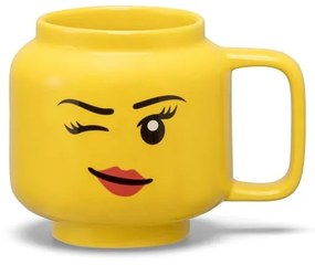 Żółty ceramiczny kubek dla dzieci 255 ml Head – LEGO®