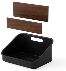 Czarny organizer łazienkowy na kosmetyki z plastiku z recyklingu Bellwood – Umbra