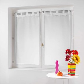 Białe firanki z woalu zestaw 2 szt. 60x90 cm Poupette – douceur d'intérieur