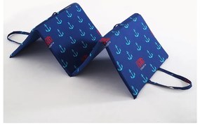 Niebieska ogrodowa poduszka do siedzenia na leżak 49x137 cm Anchors – B.E.S.