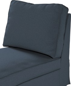 Pokrowiec na szezlong/ leżankę Ektorp wolnostojący prosty tył kolor niebieski tkanina strukturalna