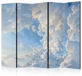 Parawan jednostronny Pejzaże 225x172 cm 5-częściowy szary ARTGEIST B