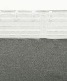 Zasłona BASIC na taśmie marszczącej 140x280cm ciemnoszary 1 szt.