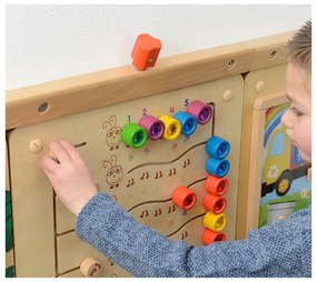 Masterkidz kolorowe gąsieniczki nauka liczb i ilości - tablica ścienna edukacyjna montessori