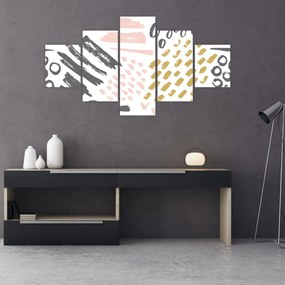 Obraz - Uderzenia abstrakcyjne (125x70 cm)