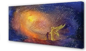 Duży obraz na płótnie Człowiek na Tle Nieba