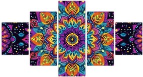 Obraz - Kalejdoskopowa mandala (125x70 cm)
