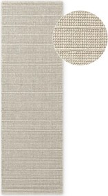 Kremowy wełniany chodnik tkany ręcznie 80x250 cm Camden Parker – Ted Baker