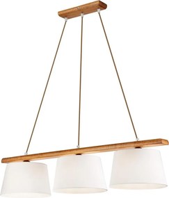 Żyrandol na lince AIDA 3xE27/60W/230V dąb