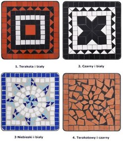 Czarno-biały stolik ceramiczny – Neve