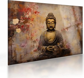 Obraz na szkle - Budda, malarstwo (70x50 cm)