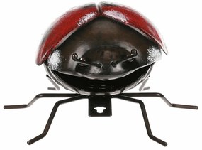Metalowa dekoracja ogrodowa do zawieszeniaBiedronka, 14 x 16 x 7 cm