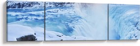 Obraz - Chłodne wodospady (170x50 cm)