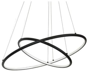 Czarny metalowy żyrandol led - K435 N1-Z40