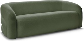 Zielona sofa z materiału bouclé 193 cm Elina – Bobochic Paris