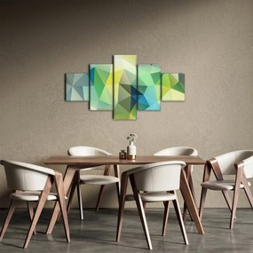 Obraz abstrakcji geometrycznej (125x70 cm)