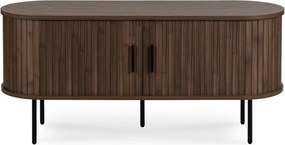 Szafka RTV do Salonu Dwudrzwiowa TRISH 120 cm Orzech Nowoczesna