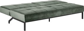 Pikowana sofa rozkładana z tkaniny aksamitnej Perugia VIC