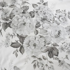 Szara pościel dwuosobowa 230x220 cm Elinda Floral – Catherine Lansfield