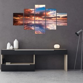 Obraz - Wieczorna plaża (125x70 cm)