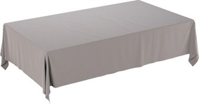 Obrus prostokątny kolor szary tkanina połyskliwa, welwetowa