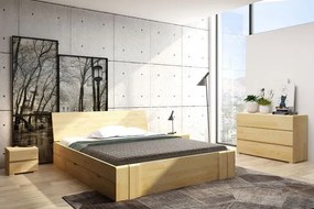 Drewniane łóżko z szufladami Narcyx 6X - 5 rozmiarów