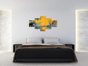 Obraz - Słoń w naturze (125x70 cm)