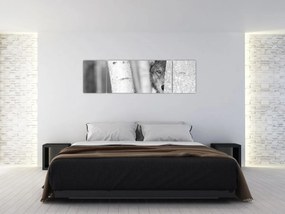 Obraz - Wilk w lesie (170x50 cm)