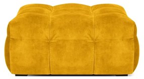 Żółty aksamitny puf Windsor &amp; Co Sofas Vesta