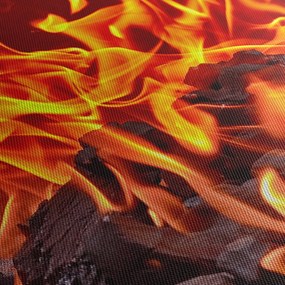 Obraz płonących węgli (170x50 cm)