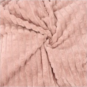 Koc w Kostkę 200x220cm Miękki pastelowy róż Przytulny do Salonu i Sypialni