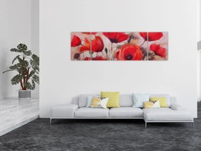 Obraz - Wilcze maki (170x50 cm)