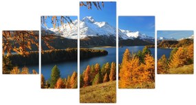 Obraz - Jesień w Alpach (125x70 cm)